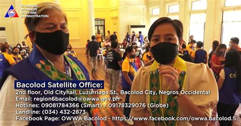 OWWA at Your Service: OWWA Region 6 Visit – Iloilo Bacolod.